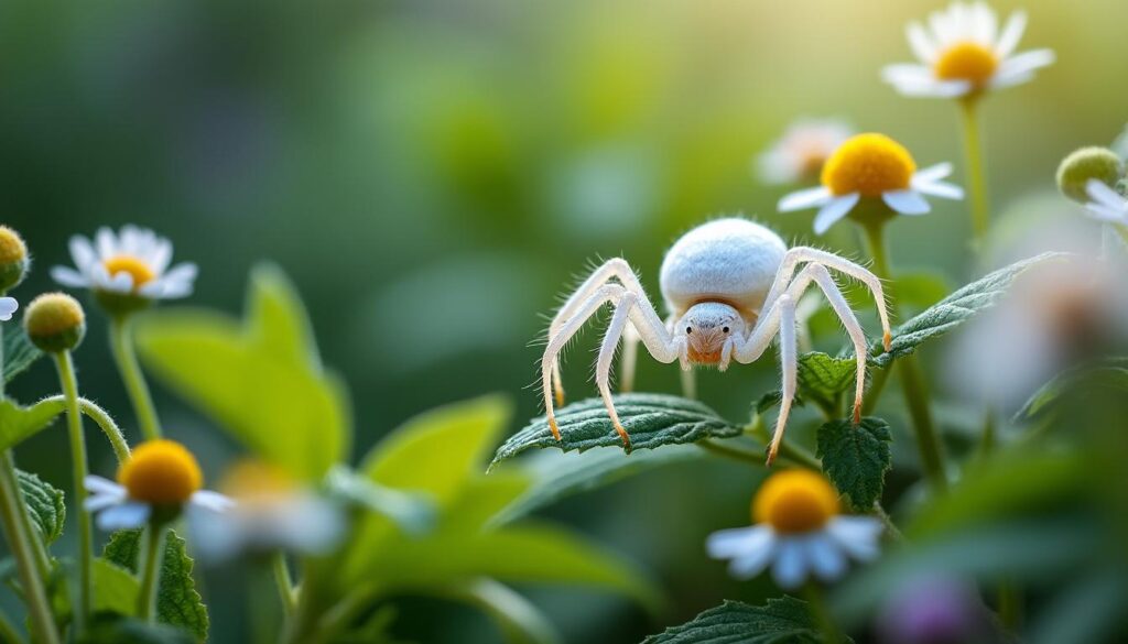 découvrez comment identifier l'araignée blanche, son habitat naturel et son rôle bénéfique au jardin pour un écosystème équilibré.